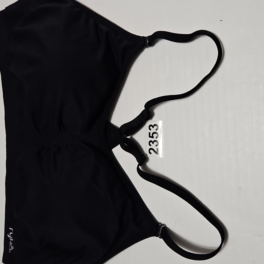 Women's Ryka Black Strappy Bralette W/Removable Pads Size XL - Picture 8 of 8